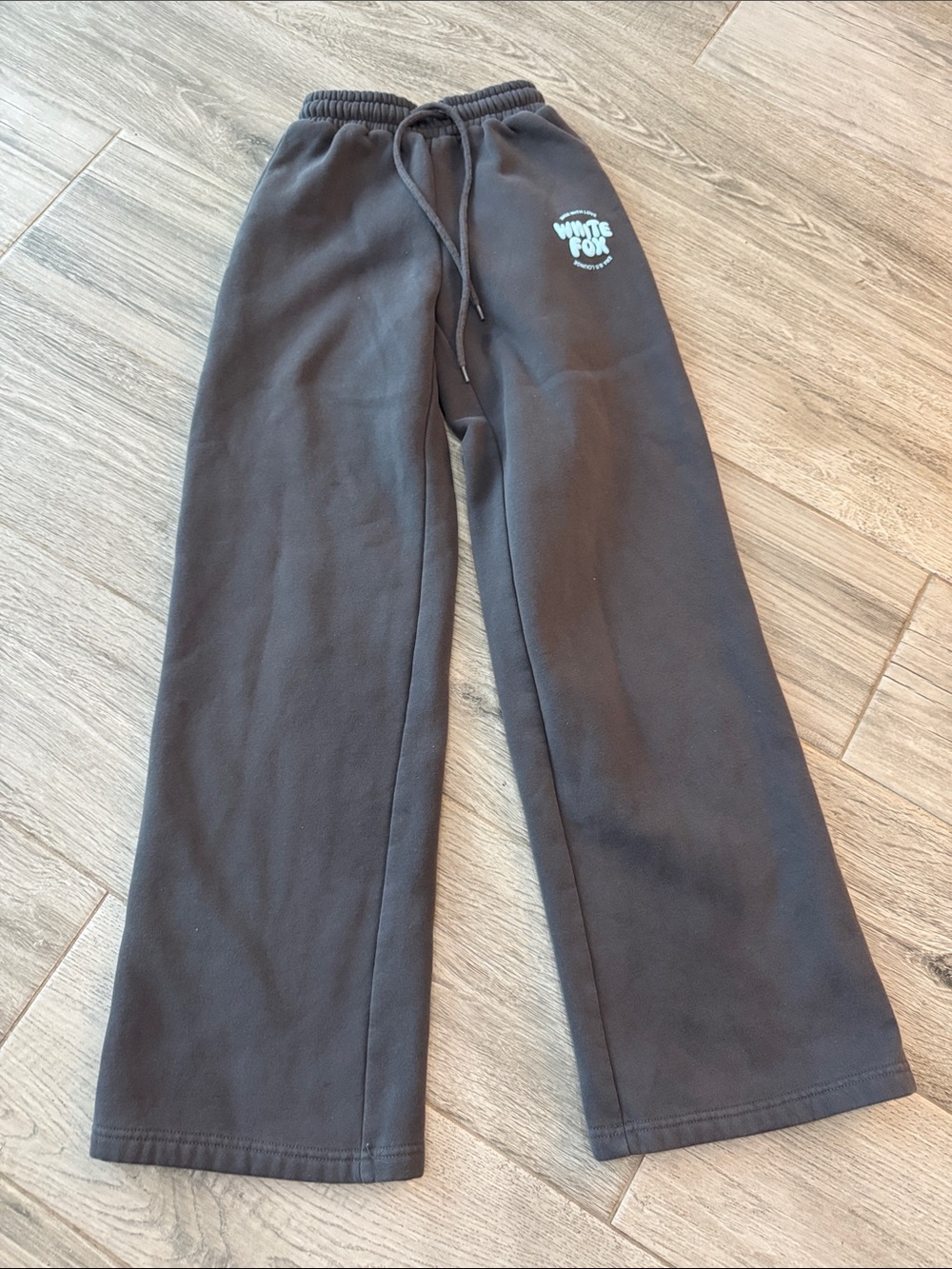 White Fox Boutique Gray Girls' Sweatpants with Logo